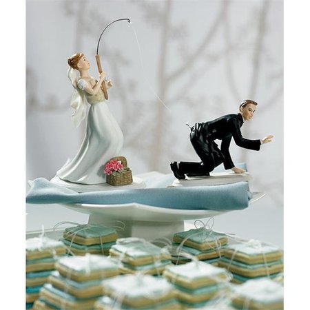 SMARTGIFTS Fishing  Bride Mix & Match Cake Topper- Caucasian- Bride Only SM19214